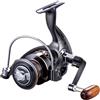MiOYOOW Mulinello da Pesca Spinning, Mulinelli da Pesci Fluidi con 13 Cuscinetti, Ruote per Spinning con Impugnatura in Legno, Rapporto RPM 5,2:1, per Acqua Dolce e Salata