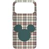 Disney Custodia per iPhone 17 Pro Max Disney Mickey Mouse Head Icon Natale Vacanze Plaid