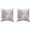Trifoglio 2 Pezzi Federe Copricuscini 45 x 45 cm, Federa per Cuscino Decorazioni in Lino con Cerniera Invisibile,Fodere Cuscini per Divano, Sofà, Interni ed Esterni. (grigio)