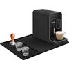 Tappetino scolapiatti in silicone, 60 x 40 cm, scolapiatti antiscivolo, per cucina, bancone, bar, nero
