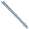 AERZETIX - Set di 8 Cerniere lampo a spirale N°5 40cm separabili con cursore - in metallo nylon poliestere - colore grigio argento - per cucito artigianato creazioni tessili