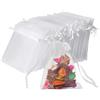vaolmlop Organzasäckchen 100 Sacchetti In Organza, 10 * 12 cm, Sacchetto Regalo In Organza,Bomboniere, Sacchetti Di Lavanda,Bomboniere Nuziali