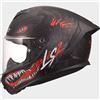 LS2 Casco FF820 RAPID 3 KAIJU Nero Rosso LS2