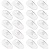 SG Store 10 Paia Naselli Per Occhiali Naselli In Silicone A Forma Di D Ovale 7x14mm Compatibile Con Tom Ford Vista/Occhiali Occhiali Da Sole Avvitabili/Snap-In