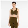 New Balance Donna NB Essential Run Bra in Marrone, Maglia di Poliestere, Taglia L