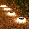SHENZHITECH Confezione da 1/4 luci solari da terra, luce da esterno impermeabile da 14 LED, lampada da prato a LED, per l'arredamento del campeggio del ponte del cortile del percorso del giardino