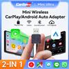 Carlinkit 2 in 1 CarlinKit 5.0 Ultra Wireless CarPlay Android Auto Adattatore 2026 Nuovo 5G Wifi Wireless Box per Auto con Wired CarPlay IOS26