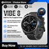 ZEBLAZE Nuovo Zeblaze VIBE 8 Display AMOLED Torcia incorporata Smartwatch Lente in zaffiro Crea/ricevare chiamate Monitoraggio HR/BP Smart Watch