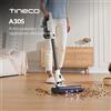 Tineco A30S, Aspirapolvere senza fili, Aspirazione da 160W, Autonomia di 60 minuti, Serbatoio Polvere da 1L, Spazzola ZeroTangle, Tecnologia PureCyclone, Luce LED