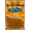 Tarklanda Targa in Metallo per 70Compleanno, Stile Classico, Idea Regalo per l'Anniversario, Decorazione Come Biglietto di Compleanno