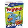 Hasbro Gaming Gioco Hippos Glotons edizione Viaggio, Gioco Portatile per 2 Giocatori, Giochi di Viaggio per Bambini, Include 2 ippopotami