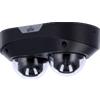 Uniview IPC3224SS-ADF28K-I1-BLACK Telecamera Dome IP doppia ottica 2×4 MP nera