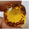 ganesh-gems Grande citrino giallo 88,40 ct. Bracciale con ciondolo ad anello con pietre p...