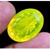 Naturale Neon Giallo Opale 32.00 CT Ovale Certificato Non Trattato Raro Sfuso