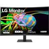 LG 32MR50C Monitor Curvo 32 Full HD LED VA, 1920x1080, 5ms (GtG), AMD FreeSync 100Hz, 2x HDMI 1.4 VRR (HDCP 1.4), VGA, AUX, Schermo Antiriflesso, Flicker Safe, Nero