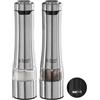 Russell Hobbs Macina Pepe, macina sale e pepe elettrico, ceramica, Macina da fino a grossolano, Illuminazione LED alla base, 2 coperchi, A batteria, Classic 23460-56