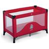 Foppapedretti Lettino da Viaggio Teddytour, Pieghevole, Grande Aerazione tramite Inserti in Rete Laterali, Piedini aggiuntivi per maggiore Stabilità, Custodia da Viaggio, 78x67x127 cm (aperto), Rosso