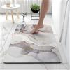 Hixingo Tappeto da Bagno in Diatomite, Tappeto Bagno Cucina Antiscivolo, Moderno Stampa Marmo Tappetino Assorbente e Asciugatura Rapida, Tappetino per Doccia e Ingresso (40x60cm,Grigio Chiaro)