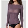 Jadea Maglia manica lunga Donna Jadea scollo a barca in cashmere art. 4064 Mosto