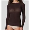Jadea Maglia manica lunga Donna Jadea scollo a barca in cashmere art. 4064 Caffè