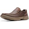 Clarks Mocassini Bradley da Uomo, Blk Tumbled Lea, 9.5 UK Wide