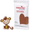 SARACINO We love pastry Saracino Pasta di Zucchero Model Marrone per Modellaggio da 250 g senza Glutine Made in Italy