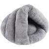 ＡＷＨＡＯ Letto per Cani a Forma di Pantofola, Cuccia per Cuccioli, Letto per Gatti, Letto per Animali Domestici, Nido Caldo Semi-Chiuso, Cuscino per Gatti Cari, Grigio Chiaro 45 cm x 35 cm