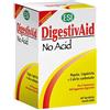 ESI - DigestivAid No Acid, Integratore Alimentare a Base di Corallo Fossile e Papaya, Gusto Finocchio e Liquirizia, Aiuta la Digestione e Combatte l'Acidità, Senza Glutine, 60 Tavolette Masticabili