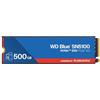 SanDisk WD Blue SN5100 500 GB NVMe SSD Interno (Velocità di lettura fino a 6.600 MB/s, M.2 2280, PCIe Gen 4.0, nCache 4.0, Tecnologia Sandisk 3D CBA NAND, Acronis True Image)