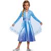 Disguise Costume Elsa Frozen 2 Deluxe Bambina - Vestito Carnevale Blu per Bambini, Abito Elsa per Feste e Compleanni, 7-8 anni