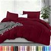 Utopia Bedding, Copripiumino per letto da una piazza e mezzo, 1 copripiumino con 2 federe, 3 pezzi, copripiumino con chiusura a cerniera, morbida microfibra spazzolata, 203 x 228 cm (completo,