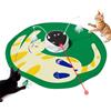 Gardner Pet Giocattolo per Gatti, 5 in 1 Elettrico Interattivo Automatico per Gatti, Gioco con Nascondino, Giocattolo con Piume, Laser, Palline e Suoni di Uccelli, Ricarica USB, Stile Gatto