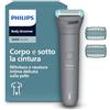 Philips Bodygroom series 3000 - Rifinitore per uomo tripla protezione, Rifinitura e rasatura intima, Preciso e confortevole sulla pelle, Impermeabile al 100%, 80 minuti di autonomia, Modello BG3480/15