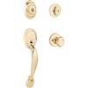 Kwikset 96870-091 Dakota - Maniglia monocilindrica con manopola Tylo con SmartKey in ottone lucido