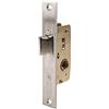 TESA 2210 Serratura da incasso per profili metallici, entrata 20 mm, finitura grigio inox, scrocco reversibile
