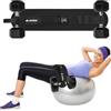 flintronic Cintura per Esercizi di Spinta dell'anca, Cintura per Spinta dell'anca Regolabile con Imbottitura Extra, per Manubri, Kettlebell, Fitness, Palestra, Sollevamento Pesi, Bodybuilding -Nero