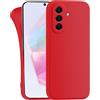 MyGadget Cover compatibile con Samsung Galaxy A36 5G - Custodia Protettiva in Silicone Morbido - Case TPU Flessibile - Ultra Protezione Antiurto & Antiscivolo Rosso