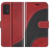 BoxTii Cover per Galaxy A33 5G, Custodia in PU Pelle Portafoglio per Samsung Galaxy A33 5G, Magnetica Cover a Libro con Slot per Schede, Rosso