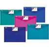 Snopake A4 12560 Polyfile ID-Cartellina con chiusura a bottone e porta biglietto da visita, Classic (confezione da 5) Electra Assorted