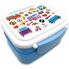 Puckator Volkswagen VW T1 Camper Bus Retro Clip Lock Stacked Bento Lunch Box with Cutlery