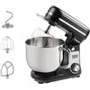 Bestron Robot da cucina Super Silent (65db) 4-1 robot da cucina con motore DC, ciotola da 6 litri, con gancio per impastare, frusta e mazza per impasto, 6 livelli di velocità + funzione impulsi,