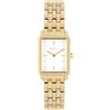 Breil, Collezione Carré, Orologio Donna Solo Tempo con Bracciale in Acciaio Lucido a 5 Maglie e Cassa Rettangolare, Resistente all'Acqua, Cassa 20 x 40 mm, Chiusura con Pulsanti
