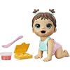 Baby Alive Lil Snacks Bambola, Mangia e Cacca, Bambola a tema Snack 20,3 cm, stampo per snack box, giocattolo per bambini dai 3 anni in su, capelli castani