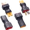 Lyeteung 4 Pezzi Deans T Plug a XT30 Adattatore, XT30 Femmina / Maschio a T Femmina / Maschio Connettori, per Batteria RC LiPo