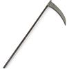 MIJOMA Halloween falce - 100 x 34 cm plastica - perfetto decorazione di Halloween & accessorio costume - leggero e maneggevole - shock spaventoso per ogni festa di Halloween