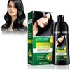 EHIOG Shampoo Tinta Nero 3 in 1 - Colorazione Istantanea 400 ml per Capelli, Copertura Totale dei Bianchi, Per Uomo e Donna, Formula Naturale a Media Durata