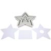 Rayher Stampo silicone portacandele stella, 18,5x18,5x2,5, incl. mascherine 3x5, 36168000