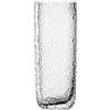 LEONARDO HOME Vaso Martello - 1 pezzo - Vaso in vetro con superficie strutturata - Design moderno accoppiato all'eleganza - Vaso per fiori trasparente - Ideale per bouquet - Altezza 26,5 cm