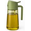Globly Spruzzino Olio 2 in 1 per Friggitrice ad Aria 470ml | Nebulizzatore e Dosatore Olio da Cucina Antigoccia Oliera Spray per Alimenti