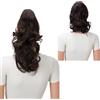 CAISHA 2 IN 1 30cm E 40cm Posticcio Treccia Portare I Codini Extensions Per I Capelli Voluminoso Ondulato Marrone Scuro H302